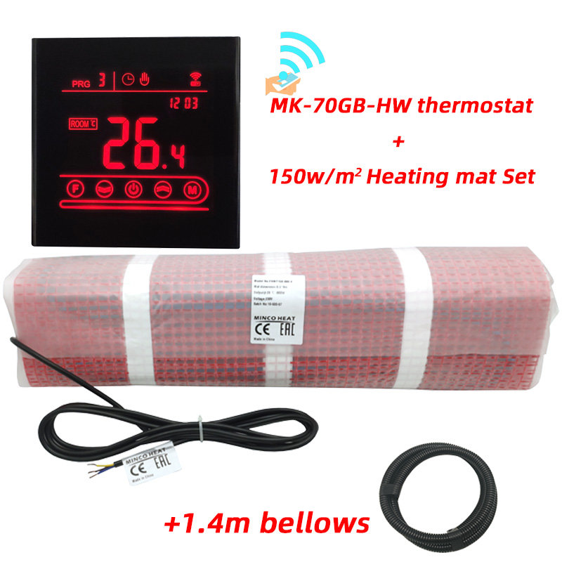 Calor de estera calefactora Minco 200w/m2 0.5~15m2 0.5m de ancho