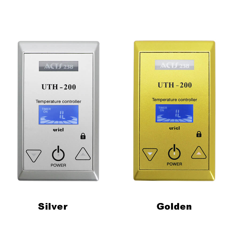 Termostato de calefacción de suelo con botón táctil, controlador de temperatura de película calefactora de 100~250V 18A