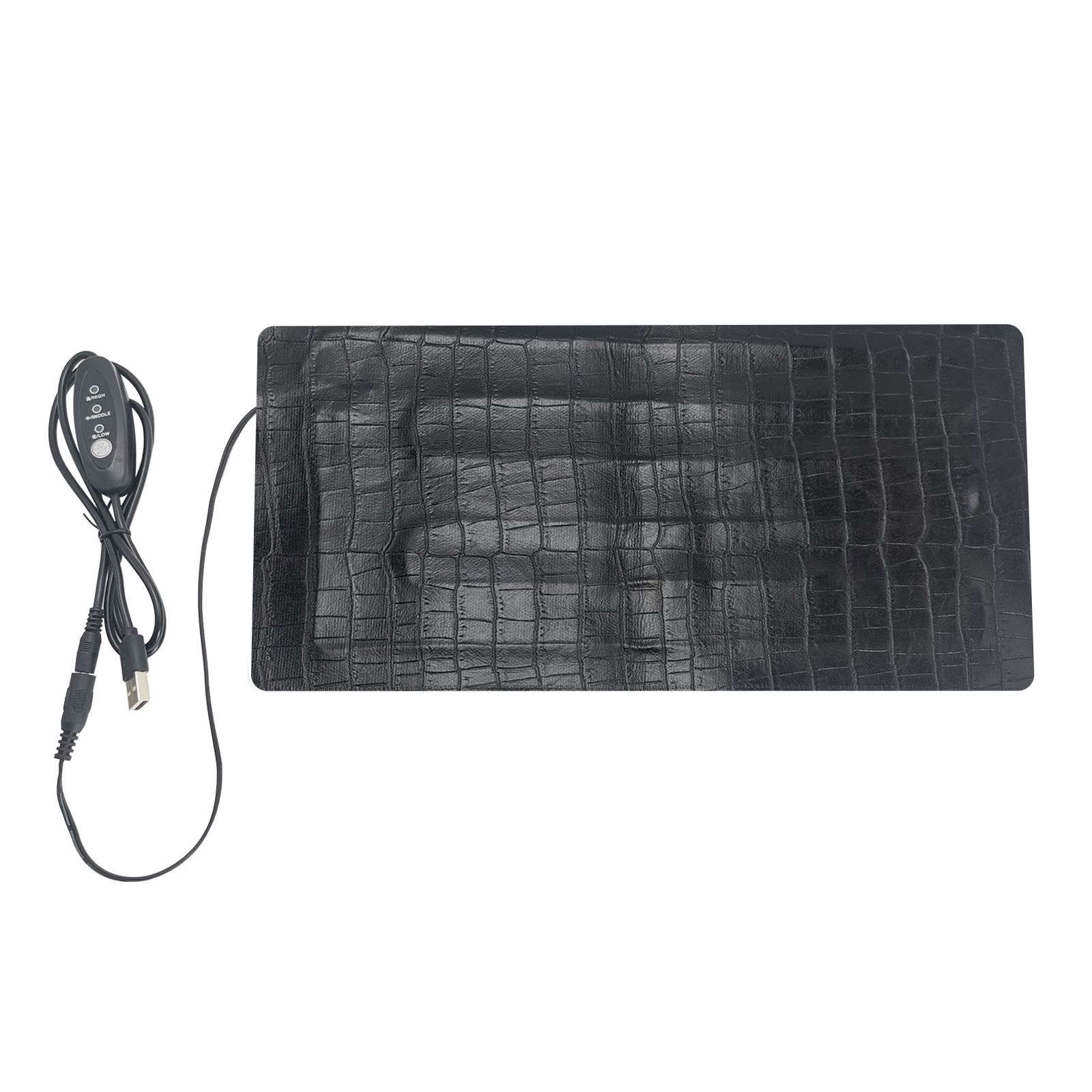 Alfombrilla térmica para mascotas USB de 5 V y 2 A, impermeable, antiarañazos, con control de temperatura de 3 velocidades.